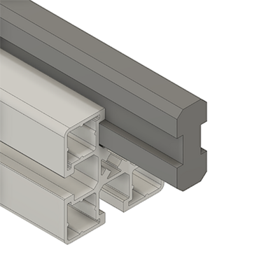 MODULAR SOLUTIONS SLIDE PROFILE<br>DUAL PROFILE GUIDE 32MM, 2M